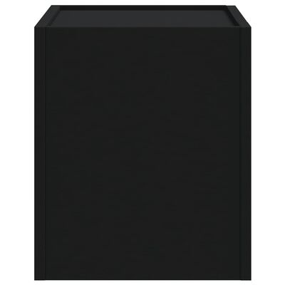 vidaXL Comodini a Muro 2 pz Nero 45x30x35 cm