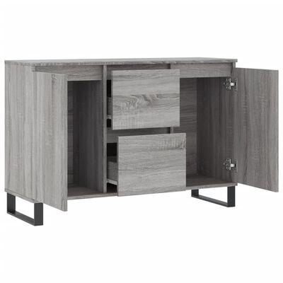 vidaXL Credenza Grigio Sonoma 104x35x70 cm in Legno Multistrato