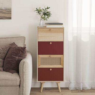 vidaXL Credenza con Cassetti 40x30x95 cm in Legno Multistrato