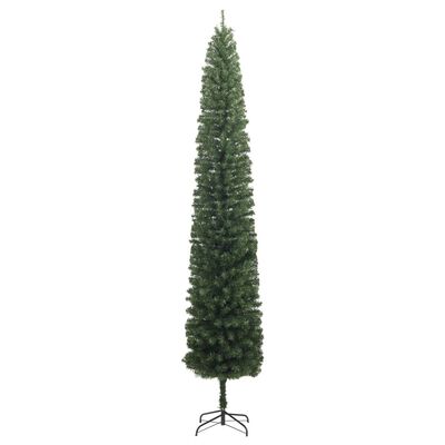 vidaXL Albero di Natale Sottile con Base 300 cm in PVC