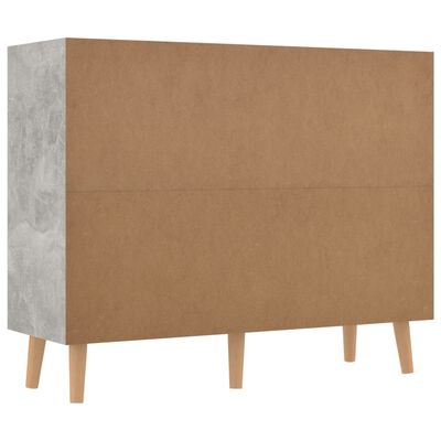 vidaXL Credenza Grigio Cemento 90x30x72 cm in Legno Multistrato