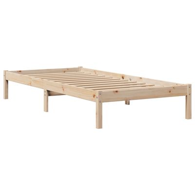 vidaXL Giroletto senza Materasso 100x200 cm in Legno Massello di Pino