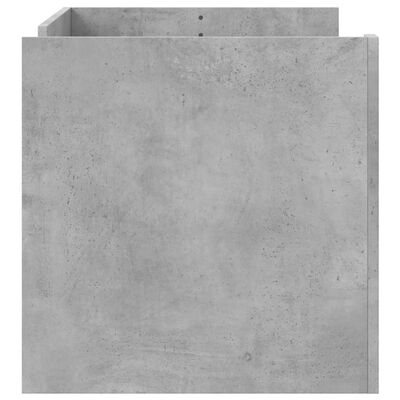 vidaXL Tavolino Salotto Grigio Cemento 100x50x50 cm Legno Multistrato