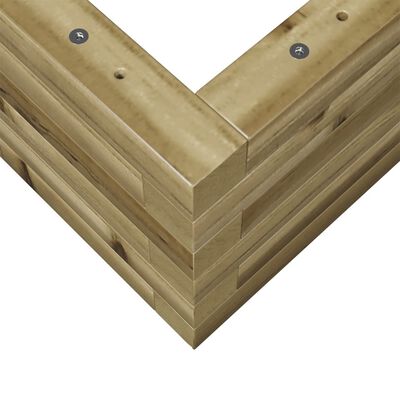 vidaXL Fioriera da Giardino 90x60x23 cm in Legno di Pino Impregnato