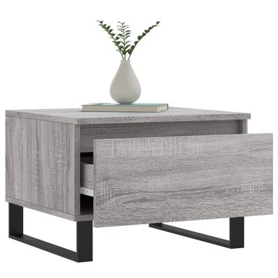 vidaXL Tavolino da Salotto Grigio Sonoma 50x46x35 cm Legno Multistrato