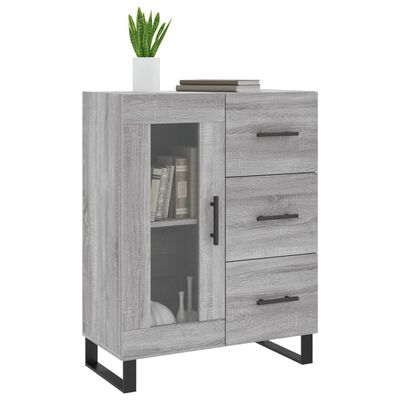 vidaXL Credenza Grigio Sonoma 69,5x34x90 cm in Legno Multistrato