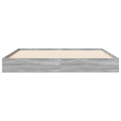 vidaXL Giroletto Grigio Sonoma 140x190 cm in Legno Multistrato