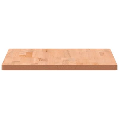 vidaXL Piano Scrivania 80x55x2,5 cm in Legno Massello di Faggio