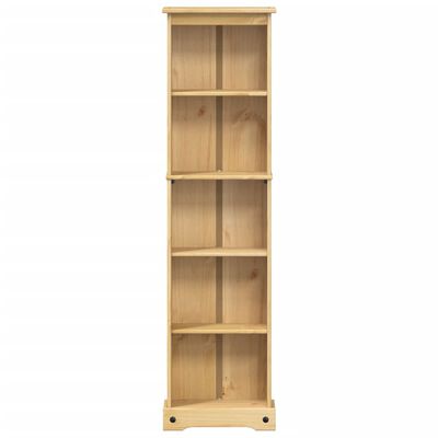 vidaXL Libreria Corona 46x20x170 cm in Legno Massello di Pino