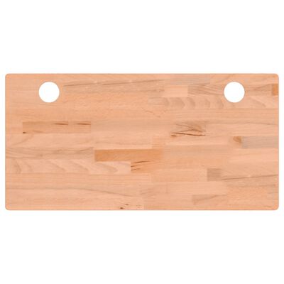 vidaXL Piano per Scrivania 80x40x1,5 cm Legno Massello di Faggio