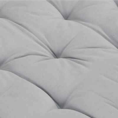 vidaXL Cuscino per Pallet e Pavimento in Cotone 120x80x10 cm Grigio