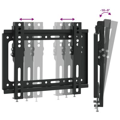 vidaXL Supporto TV a Muro per Schermo 14-42" Max VESA 200x200 mm 30kg