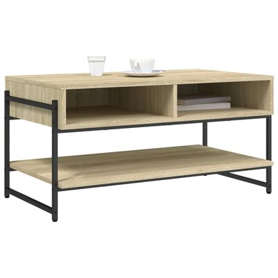 vidaXL Tavolino da Salotto Rovere Sonoma 90x50x45 cm Legno Multistrato