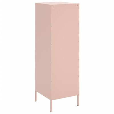 vidaXL Credenza Rosa 36x39x113 cm in Acciaio