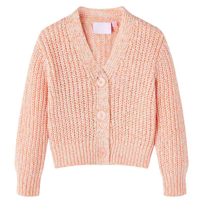 Cardigan da Bambina Lavorato a Maglia Rosa Misto 104