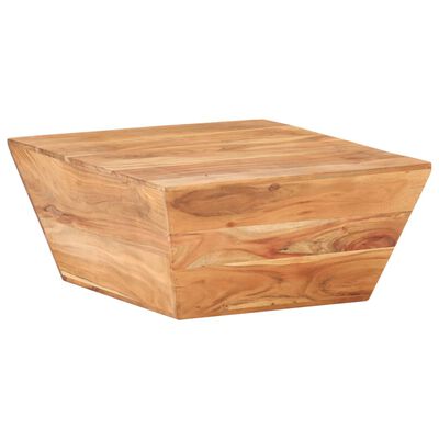 vidaXL Tavolino Salotto a Forma di V 66x66x30 cm Legno Massello Acacia