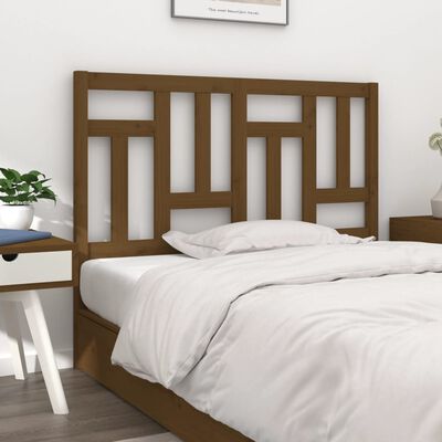 vidaXL Testiera Letto Miele 205,5x4x100 cm in Legno Massello di Pino