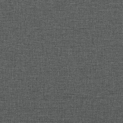 vidaXL Giroletto a Molle con Materasso Grigio Scuro 140x200cm Tessuto