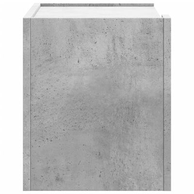 vidaXL Comodini a Muro 2 pz Grigio Cemento 45x30x35 cm