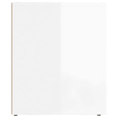 vidaXL Comodini 2 pz in Bianco Lucido 50x39x47 cm