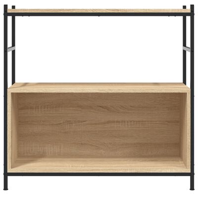 vidaXL Libreria Rovere Sonoma 80x30x78,5 cm Legno Multistrato e Ferro