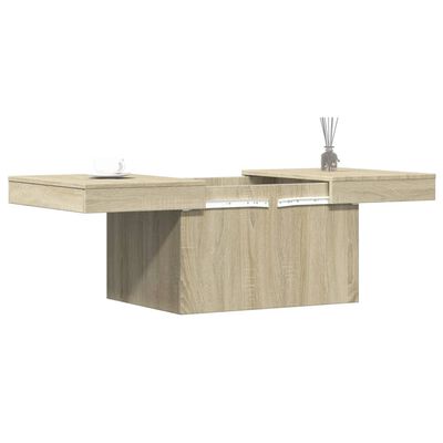 vidaXL Tavolino da Salotto Rovere Sonoma 100x55x40cm Legno Multistrato