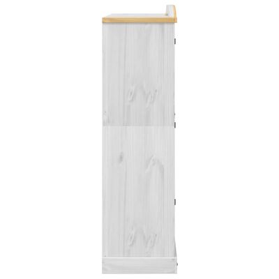 vidaXL Armadio Corona Bianco 151,5x52x186 cm in Legno Massello di Pino