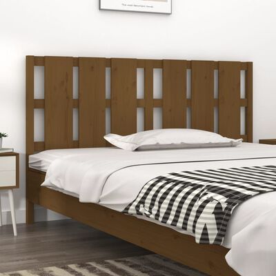 vidaXL Testiera per Letto ambra 185,5x4x100 cm Legno Massello di Pino