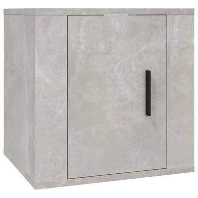 vidaXL Mobili Porta TV a Parete 2 pz Grigio Cemento 40x34,5x40 cm