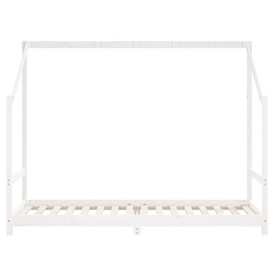 vidaXL Giroletto per Bambini Bianco 2x(80x200) cm Legno Massello Pino