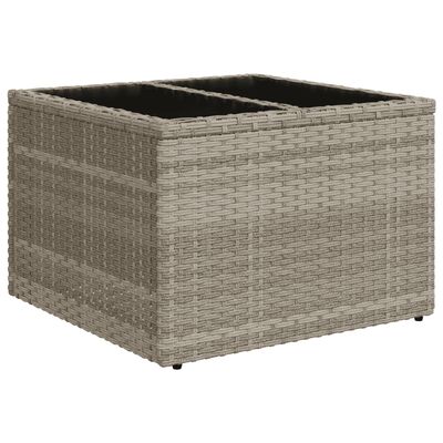 vidaXL Set Divano Giardino 10 pz con Cuscini Grigio Chiaro Polyrattan