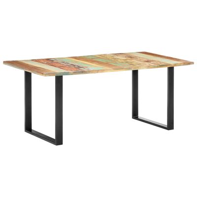 vidaXL Tavolo da Pranzo 180x90x76 cm in Legno Massello di Recupero