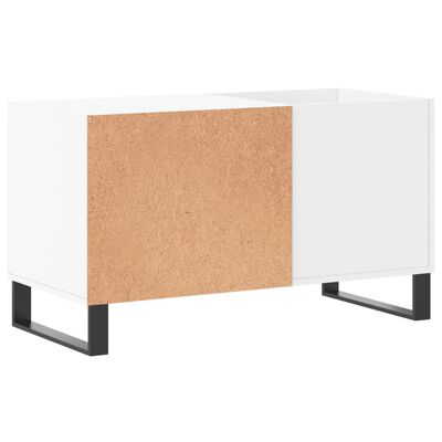 vidaXL Mobile Porta Dischi Bianco 85x38x48 cm in Legno Multistrato