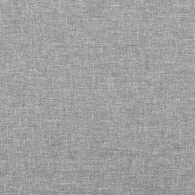 vidaXL Giroletto a Molle con Materasso Grigio Chiaro 200x200cm Tessuto