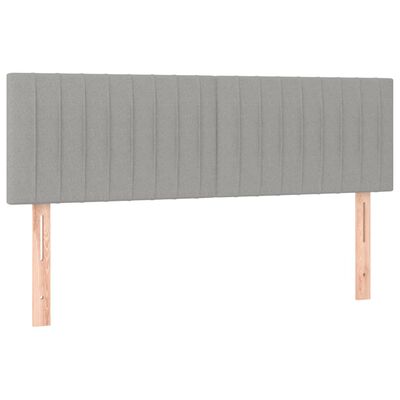 vidaXL Testiere 2 pz Grigio Chiaro 72x5x78/88 cm in Tessuto