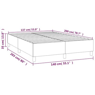 vidaXL Giroletto Marrone 140x200 cm in Similpelle