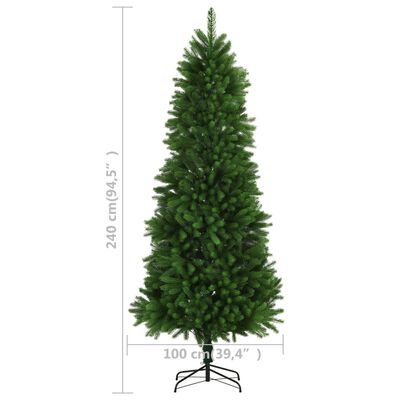 vidaXL Albero di Natale Artificiale Realistico con Punte 240 cm Verde