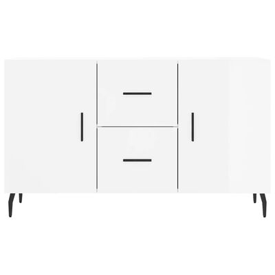 vidaXL Credenza Bianco Lucido 100x36x60 cm in Legno Multistrato