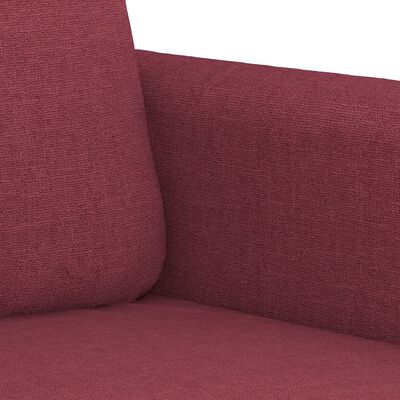 vidaXL Set di Divani 2 pz con Cuscini Rosso Vino in Tessuto