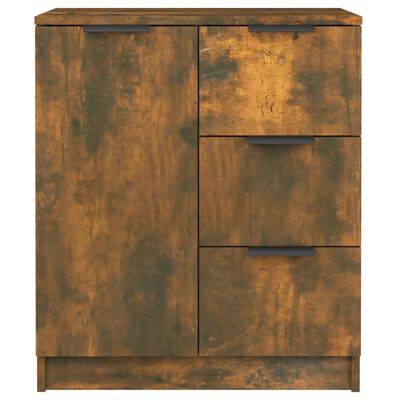 vidaXL Credenza Rovere Fumo 60x30x70 cm in Legno Multistrato