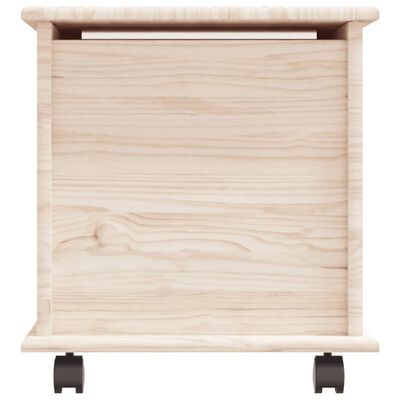 vidaXL Cassapanca con Ruote ALTA 73x39,5x44 cm Legno Massello di Pino