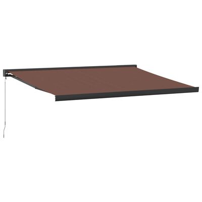 vidaXL Tenda Sole Retrattile Manuale 450x300 cm Marrone