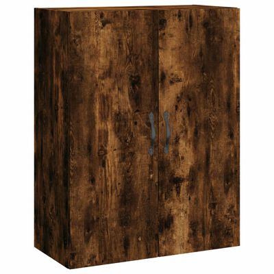 vidaXL Mobile a Parete Rovere Fumo 69,5x34x90 cm in Legno Multistrato