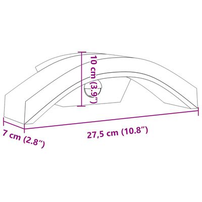 vidaXL Applique con LED e Sensore Bianca in Alluminio Pressofuso