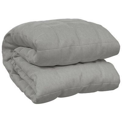 vidaXL Coperta Ponderata Grigia 122x183 cm 5 kg in Tessuto