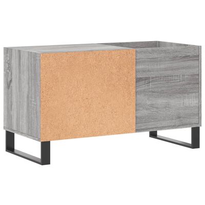 vidaXL Mobile Porta Dischi Grigio Sonoma 85x38x48 cm Legno Multistrato