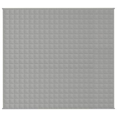 vidaXL Coperta Ponderata Grigia 200x230 cm 9 kg Tessuto