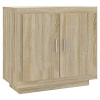 vidaXL Credenza Rovere Sonoma 80x40x75 cm in Legno Compensato