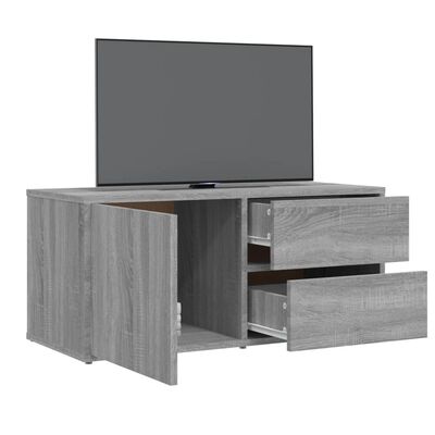 vidaXL Mobile Porta TV Grigio Sonoma 80x34x36 cm in Legno Multistrato