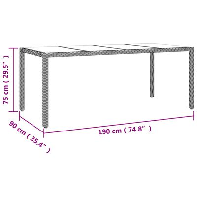 vidaXL Set da Pranzo da Giardino 7 pz con Cuscini Beige in Polyrattan